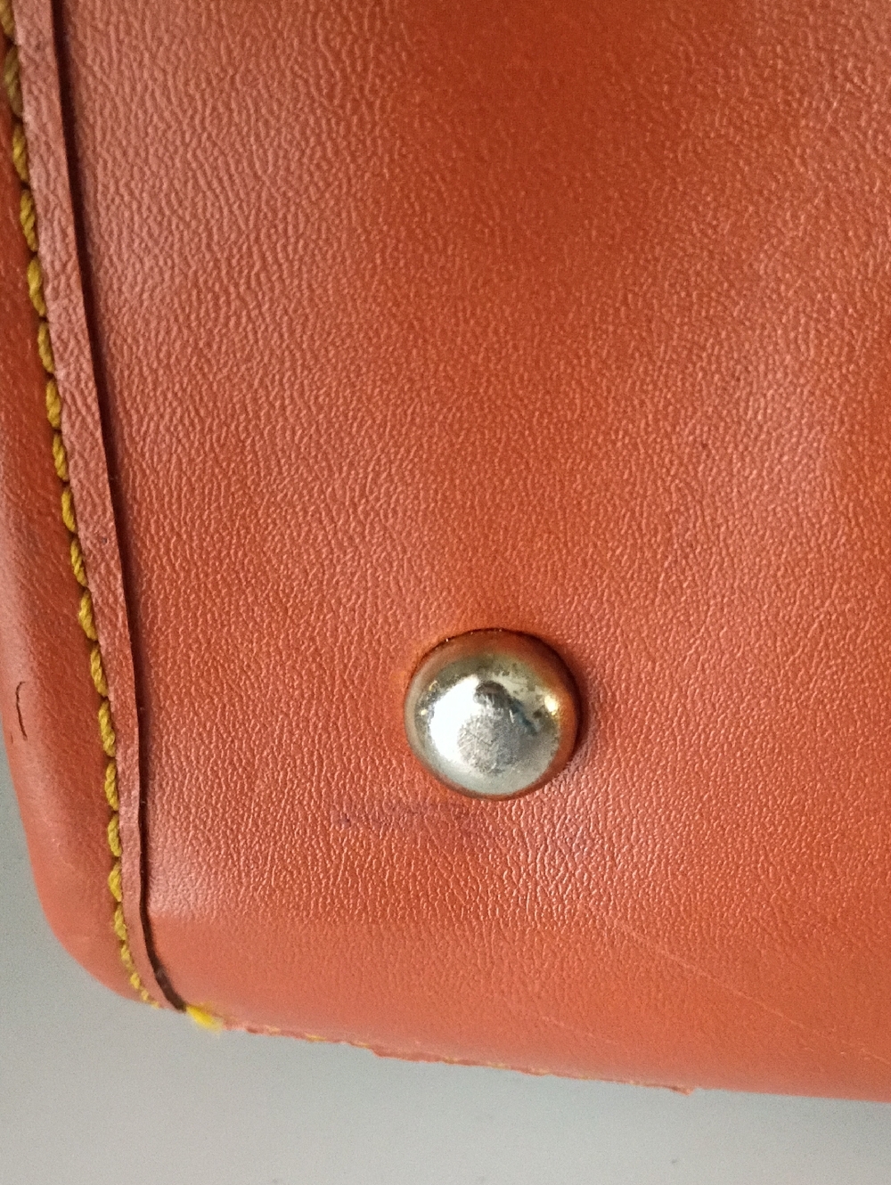 Vintage Dooney & Bourke All-Weather Pebbled Two-Tone Leather Satchel - Picture 8 of 15